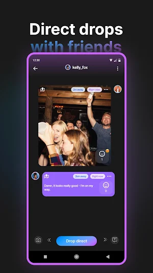 Droppy - Friends, Nearby, Meet Screenshot 2
