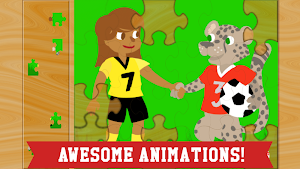 Sports Puzzles for Kids - Gold Screenshot 3