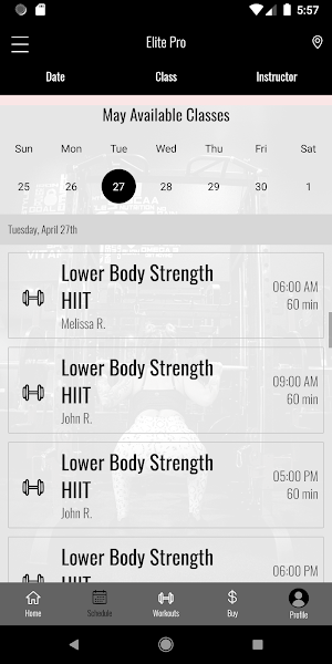 Elite Pro Fitness Screenshot 2