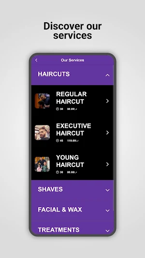 Wavy Wonders Barber Mobile Screenshot 1