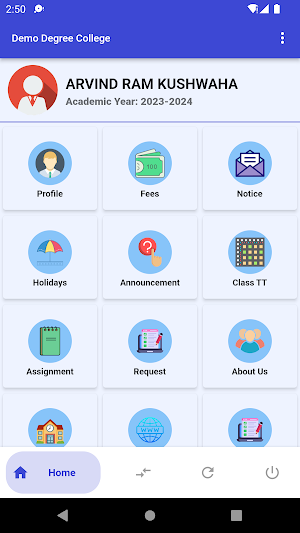 EdusoftERP Degree College Screenshot 2
