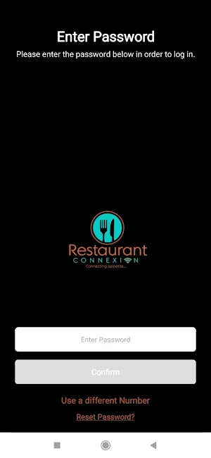 Restaurant Connexion Screenshot 2