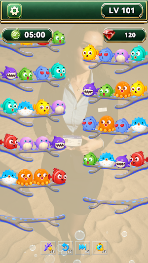 Fish Sort :colour palette Screenshot 2