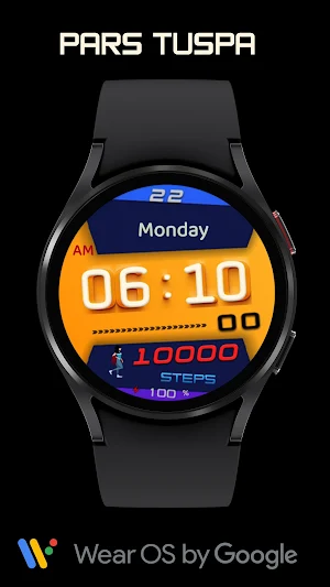 Pars Tuspa Digital Watch Face Screenshot 1