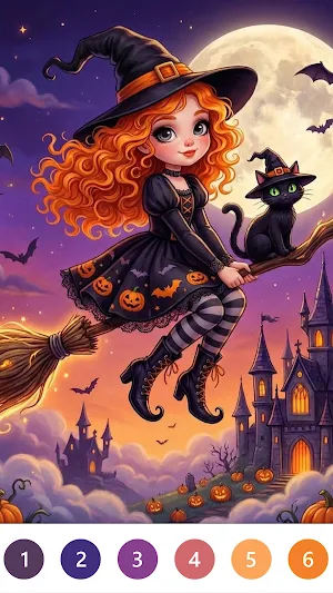 Spooky Halloween Coloring Book Screenshot 1