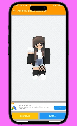 Aesthetic Skin for MinecraftPE Screenshot 3