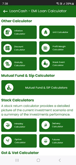 LoanCash - EMI Loan Calculator Screenshot 0