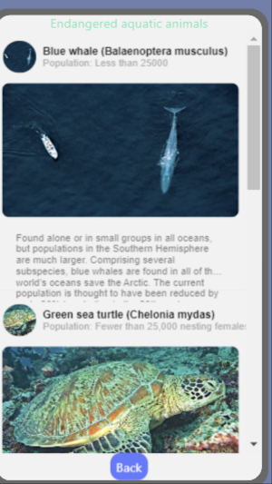Smart Guide Endangered Animals Screenshot 2