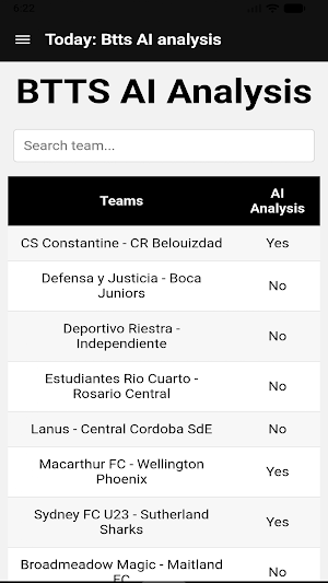 Correct Score Pro AI Analysis Screenshot 1