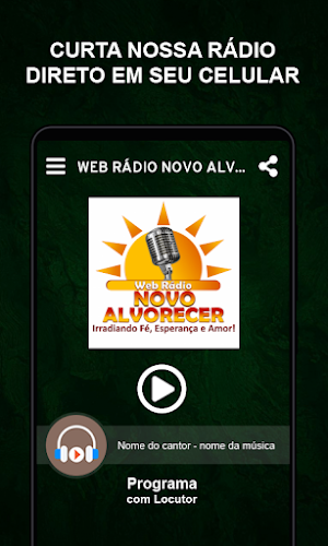 WEB RÁDIO NOVO ALVORECER Screenshot 1