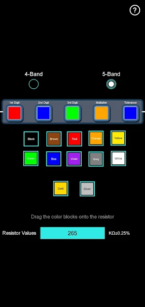 Resistor Color Band Calculator Screenshot 2