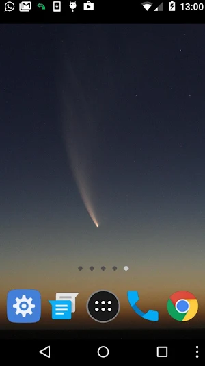 meteor shower wallpaper Screenshot 1