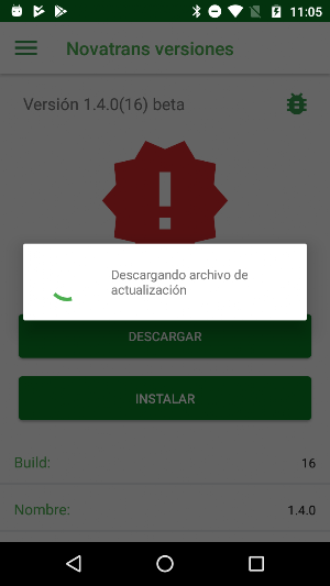 Novatrans Versiones Screenshot 0