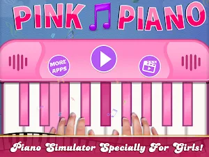 Real Pink Piano For Girls - Piano Simulator Screenshot 0