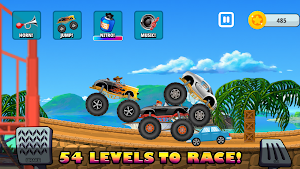 Monster Trucks Kids Hill Game Screenshot 2