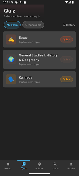 Topper: Exam Preparation App Screenshot 0