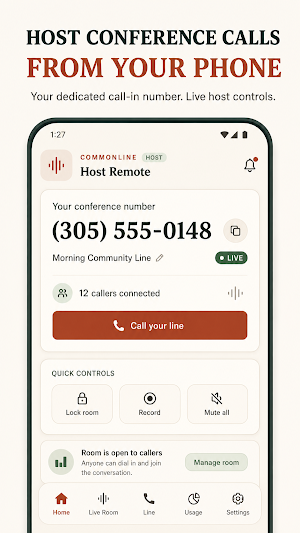 CommonLine: Conference Calls Screenshot 2