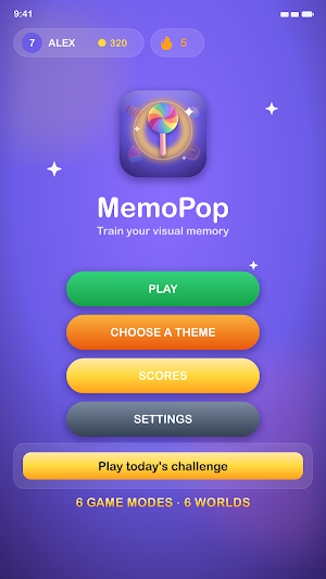 MemoPop: Brain & Memory Game Screenshot 0