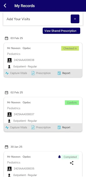 PT Patient Health App Screenshot 2