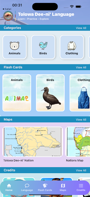Tolowa Dee-ni' Language App Screenshot 1