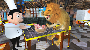 Pet Animal Restaurant games 3D Screenshot 0