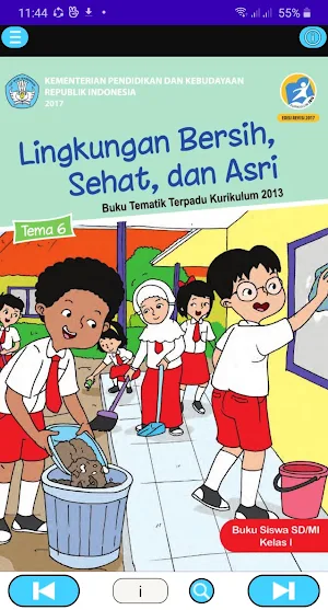 Kelas 1 Tema 6 Lingkungan Bersih, Sehat, dan Asri Screenshot 0