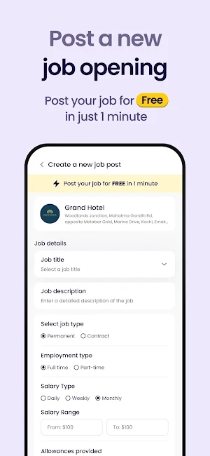 Kaamhai: Jobs & Staff Managing Screenshot 3