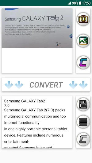 Picte OCR - Extract And Convert Text From Pictures Screenshot 1