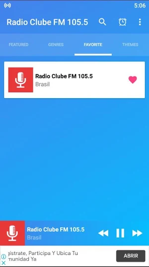 BR radio clube fm 105.5 Screenshot 1