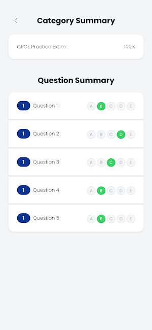 CPCE Practice Test Screenshot 3