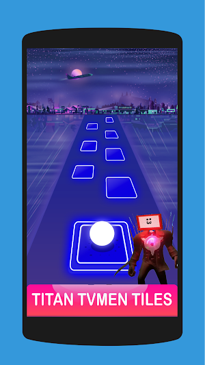 Cameraman Skibidi - Hop Tiles Screenshot 2