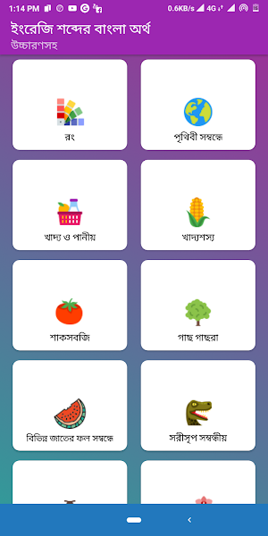 ইংরেজি শব্দের বাংলা অর্থ উচ্চারণসহ Screenshot 3