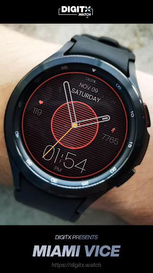 Miami Vice Hybrid Watch Face Screenshot 3