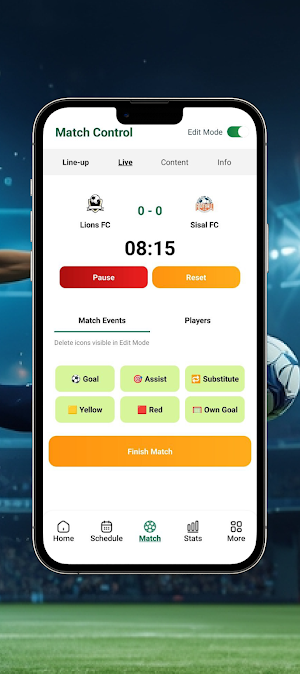 1x Football Dashboad Screenshot 3