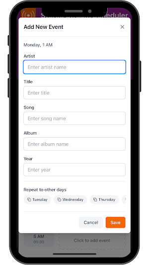 Stereo Stream Scheduler Screenshot 3