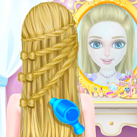 Hair art salon girls hairstyle