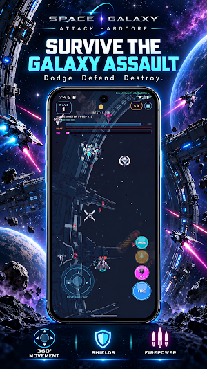 Space Galaxy Attack Hardcore Screenshot 1