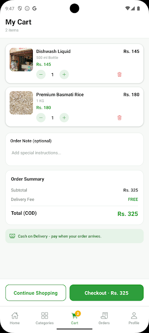 Dasharath Grocery Screenshot 2