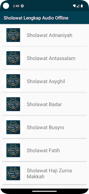 Sholawat Lengkap Audio Offline Screenshot 1
