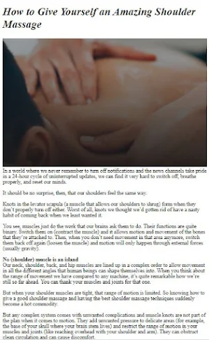 How to Do a Shoulder Massage Screenshot 3