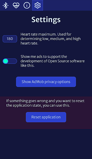Open Pulse: BLE Heart rate Screenshot 3