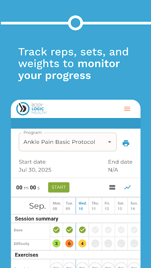 BLH Exercise Platform Screenshot 2
