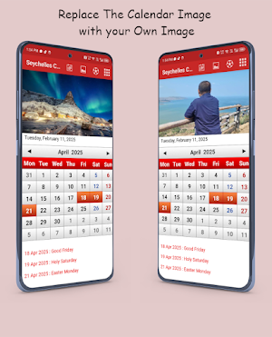 Seychelles Calendar 2025 Screenshot 2