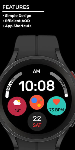 Night 37 - watch face Screenshot 1