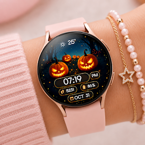 Pumpkin Forest Watch Face Screenshot 1