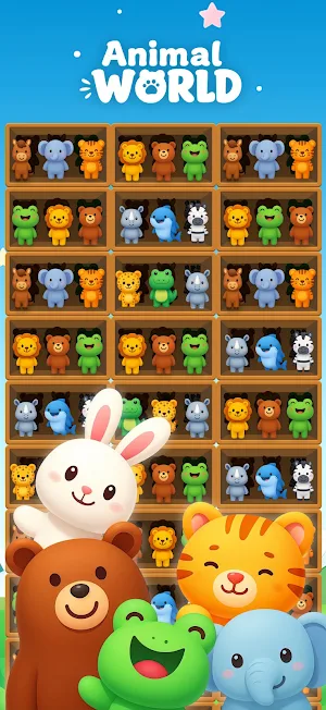 Animal sorting game for kids 3 Screenshot 0