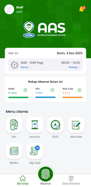 AAS(Astrini Attendance System) Screenshot 2