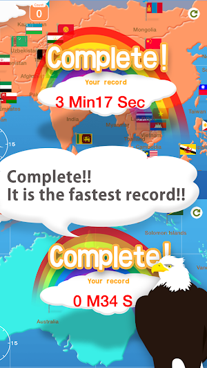 World Map Puzzle 168 Countries Screenshot 2