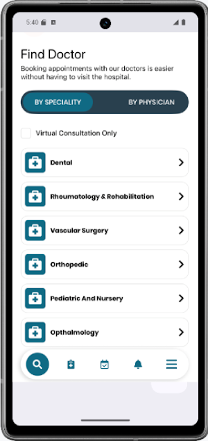 Al Adwani General Hospital Screenshot 1