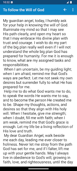 Guardian angel prayers Screenshot 2